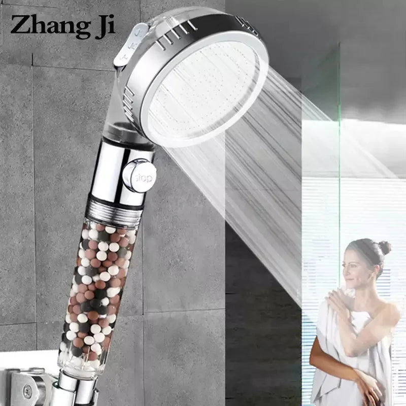 3-Function High Pressure SPA Shower Head With Filter