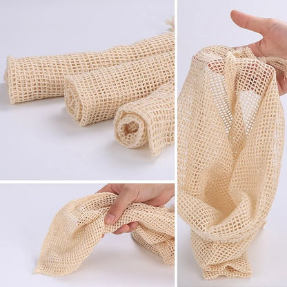 Reusable Cotton Mesh Bag For Vegetables