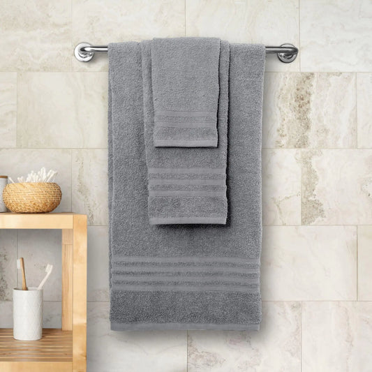 12 Pcs Bath Towel Set Wealuxe Collection 100% Cotton