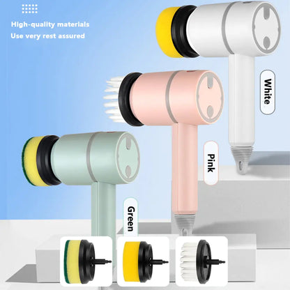 Elektrische Reinigungsbürste 3 Bürstenköpfe Reiniger Multifunktional